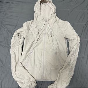 Lululemon Cream Define Hooded Runners Jacket - Size 2